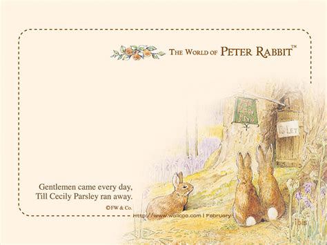 卡通信纸 彼得兔的童话1024×768第15张壁纸 猫猫壁纸酷