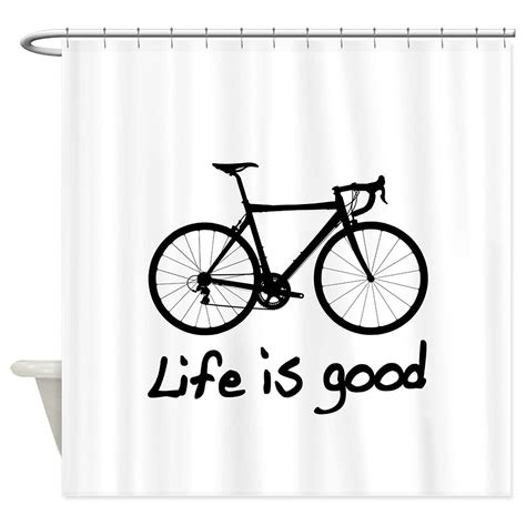 memory home modern life is good bike pattern waterproof fabric polyester bathroom shower curtain