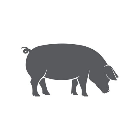 Pig Pictogram Icon Vector Vector Illustration Of Pig Silhouette Pork