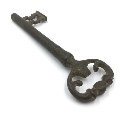Antique Big Metal Key Maybe A Replica Unknown Origin Vintage Decorative