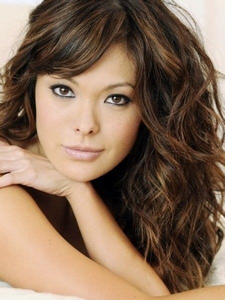 Long side bang layered fluffy natural wavy synthetic wig women. Colors, Hairstyles 2016 and Bangs on Pinterest