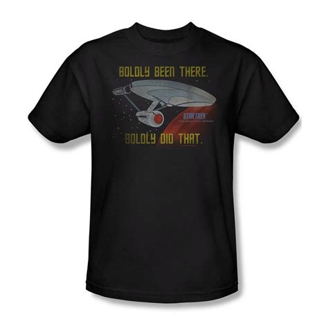 Star Trek Boldly Been There T Shirt Tops Mens Tshirts T Shirt Top
