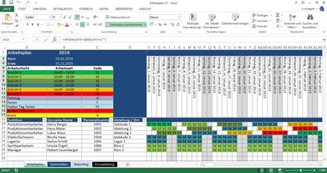 Bei bedarf können sie außerdem die einsatz schichten als excel oder pdf. ARBEITSPLAN / SCHICHTPLAN - Projektmanagement