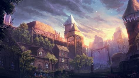 Fantasy City Hd Wallpaper By Max Suleimanov