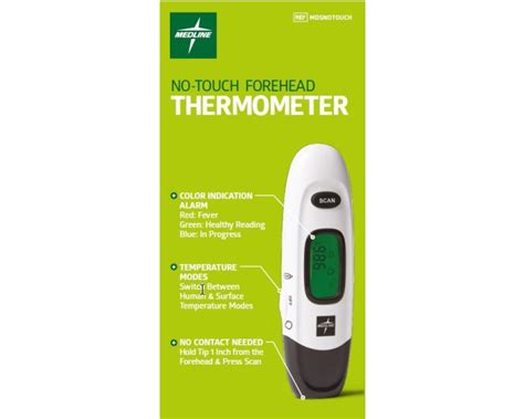 Medline Infrared No Touch Forehead Thermometer 1ct