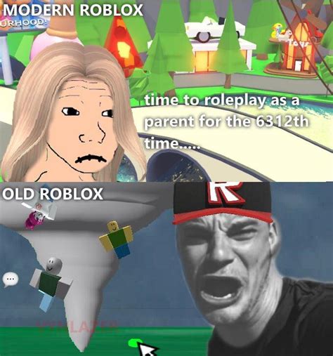 Modern Roblox Vs Old Roblox Roblox Know Your Meme