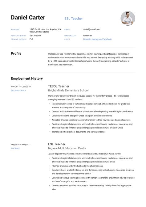 Casual Sample Resume For Esl Students Career Objective Engineer