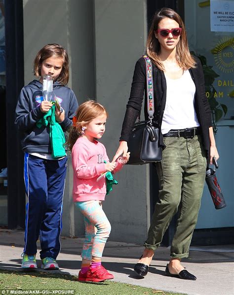 Jessica Alba Spends Time With Husband Cash Warren And Daughters In Santa Monica Daily Mail Online
