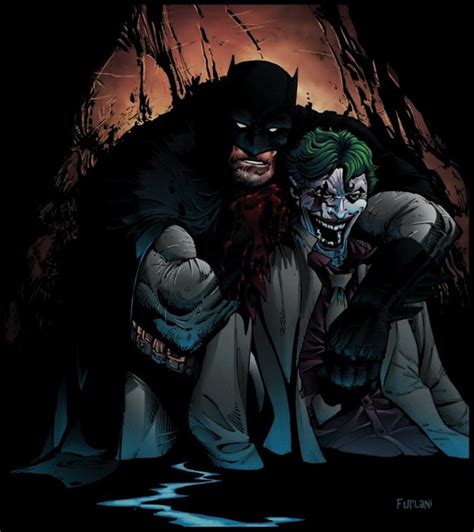 Batman Kills The Joker Comicbatman The Dark Knight Returns Art By
