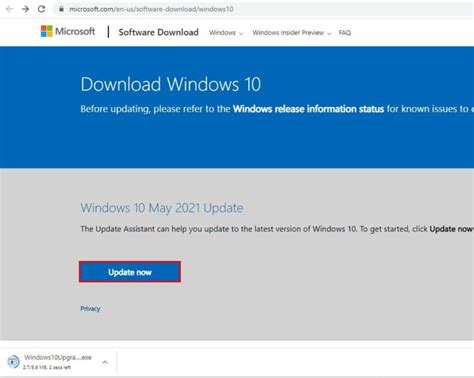 Windows 10 Update Assistant Tool Use It For Get May 2021 Update V21h1