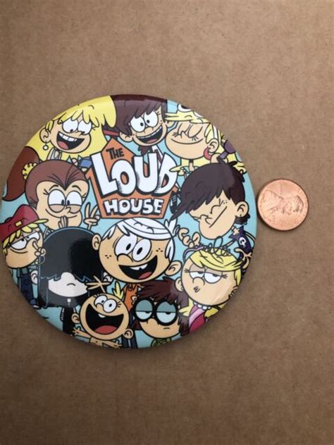 Sdcc 2019 Exclusive Nickelodeons The Loud House Pin Button Promotional