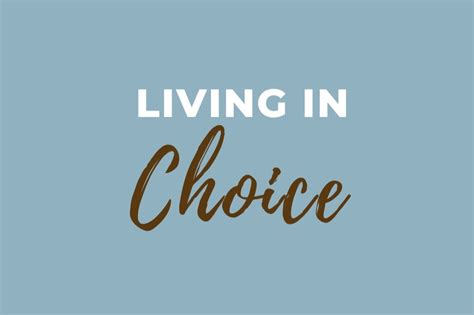 Living In Choice — Center For Spiritual Living