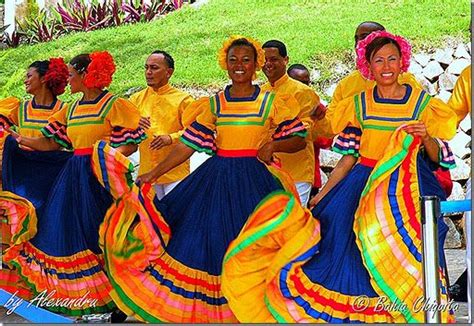 Dominican Dance Folk Costume Costumes Caribbean Music Republic