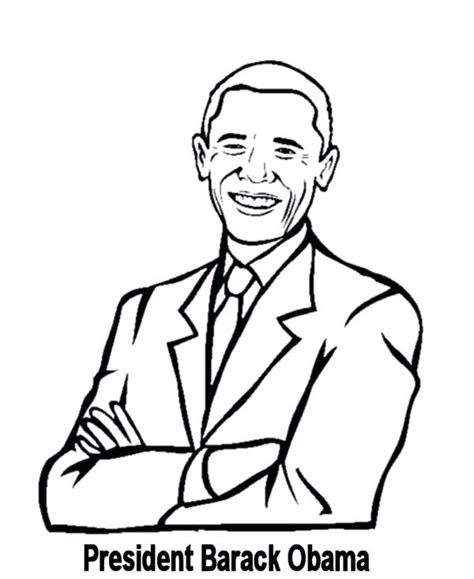 Printable michelle obama coloring page. Barack Obama Drawing at GetDrawings | Free download