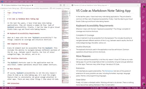 Vs Code As Markdown Note Taking App Laptrinhx