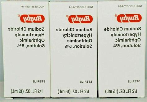 Rugby Sodium Chloride Ophthalmic Solution Eye Drops 5