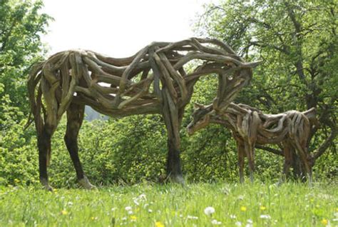 Creative Driftwood Horse Sculptures By Heather Jansch Spyful Breaking