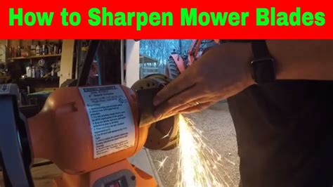 How To Sharpen Mower Blades Kubota Z421 34 Youtube