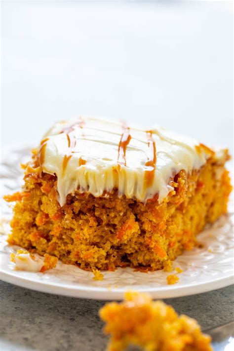 Preheat the oven to 170c/150c fan/gas 3½ and grease the sides and line the base of a 20cm/8in springform cake tin with baking paper. Salted Caramel Carrot Cake - Averie Cooks