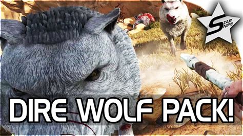 Ark Scorched Earth Gameplay Part 6 Dire Wolf Pack Attack Storm