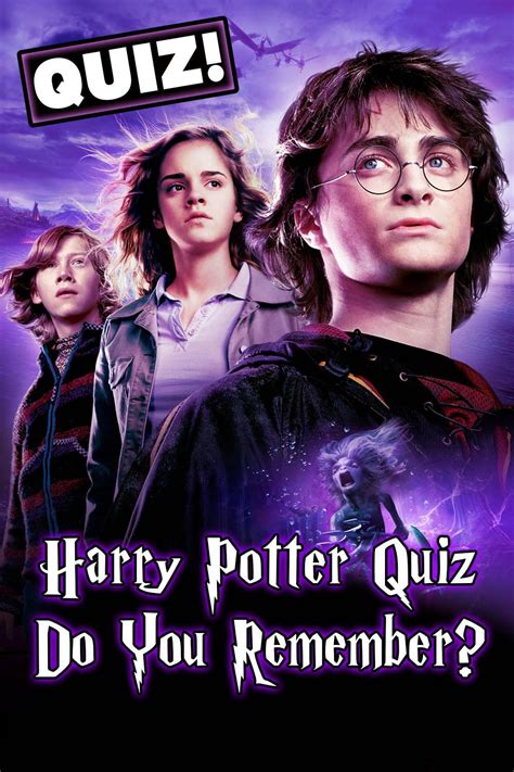 Daniel radcliffe, rupert grint, emma watson and others. New Quiz! Let's find out how well you remember these ...