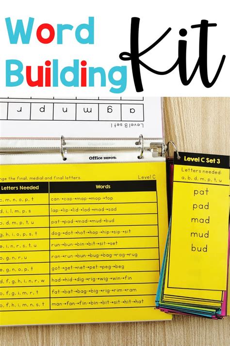 Word Building Kits The Teacher Bag Word Building Word Building