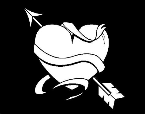 Heart with arrow III coloring page - Coloringcrew.com