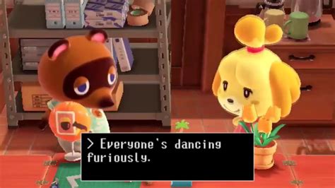 Isabelle And Tom Nook Dance Furiously Youtube