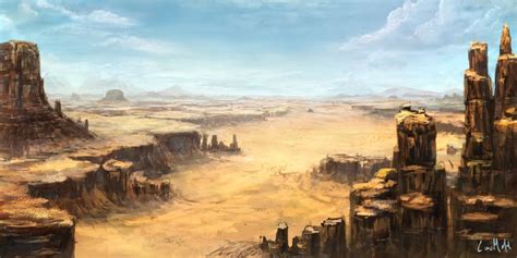 Desert Landscape By On Deviantart In