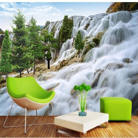 Beibehang Customized Large Scale Murals Flow Water Wealth 3d Mural