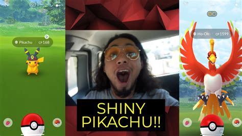 Shiny Pikachu On The First Trypokemon Go Youtube