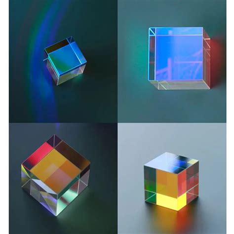 Prisms Multifunctional Tool Color Prism Cube Scientific Optics Prism