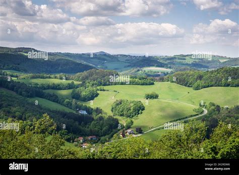 Beautiful Rolling Landscape On A Summers Day Stock Photo Alamy