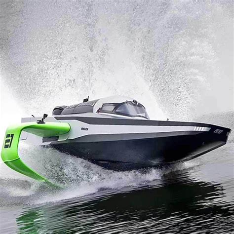 E1’s RaceBird Electric Powerboat Literally Flies Over The Water