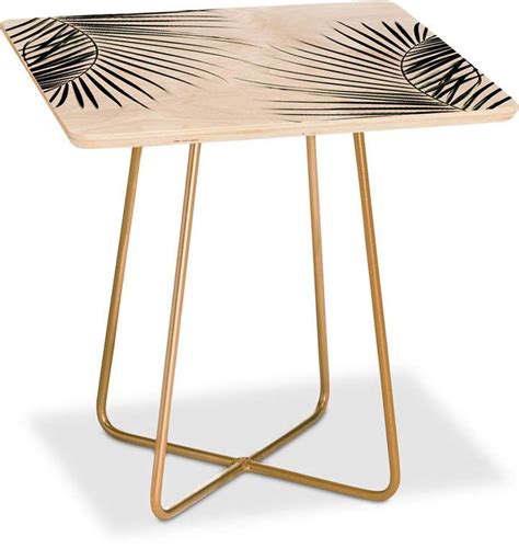 Deny Designs Mareike Boehmer Palm Leaves Square Side Table And Reviews