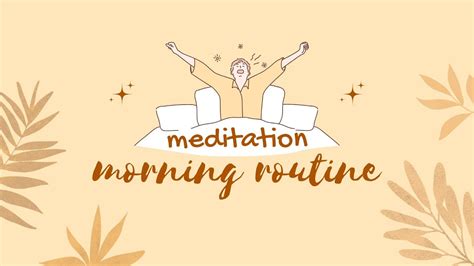 Morning Meditation Refreshing Morning Routine Youtube