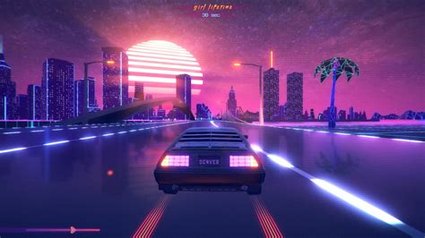 80s Neon Car Wallpaper Outdrive Neon 80s Aesthetic Youtube