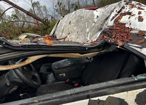 Alabama Man Helps Save State Trooper When Cars Crushed In Tornado