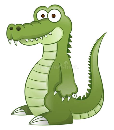 Nice Cartoon Alligator Filled With Fun Details Colors And Textures