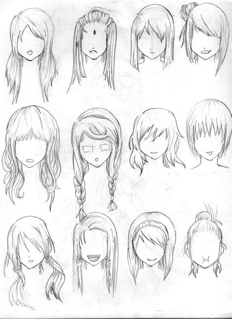 Another Hair Reference By ~tenzen888 On Deviantart How To Draw Hair