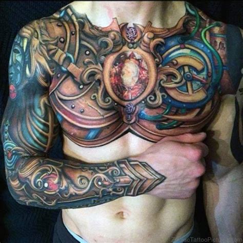 Armor tattoos unique armor tattoo on chest. 55 Zodiac Armour Tattoos On Chest