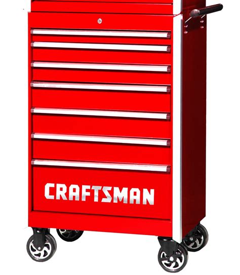 Craftsman 27 7 Drawer Pro Cabinet With Integrated Latch System Red