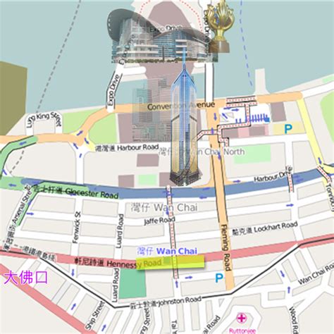 Map Of Wan Chai Hong Kong Johomaps