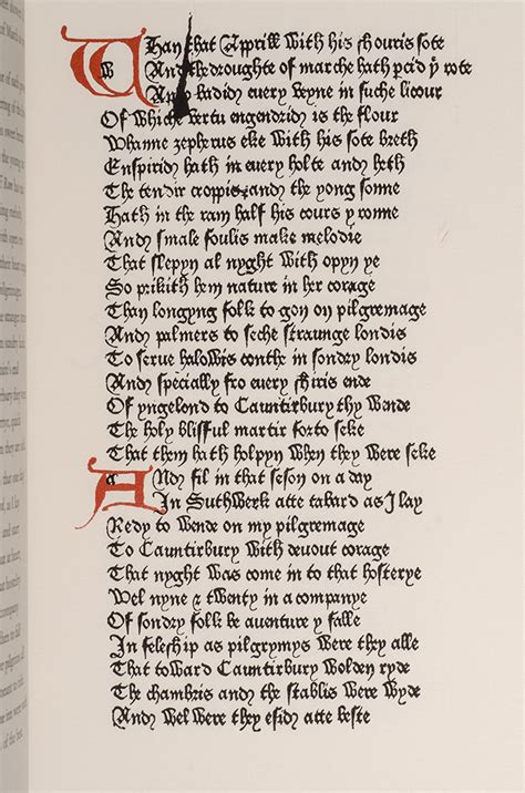 Prologue To The Canterbury Tales The Geoffrey Chaucer