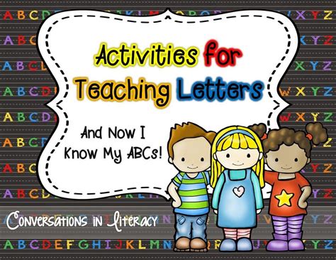 Conversations In Literacy And Now I Know My Abcs Freebie Too