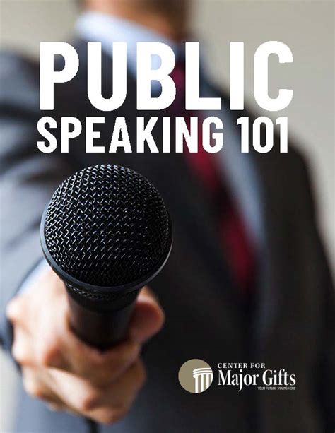 Public Speaking 101 Center For Major Ts