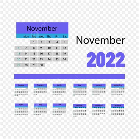 Gambar Template Desain Keren Kalender Cliapart 2022 Tahun Baru Ungu