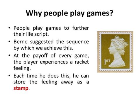 Why People Play Games