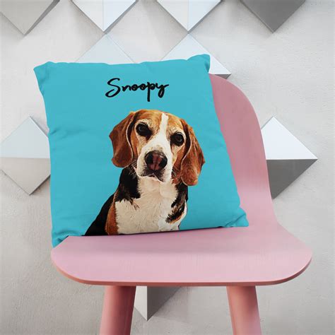 Custom Dog Pillow Personalized Dog Pillow Cover Pet Etsy