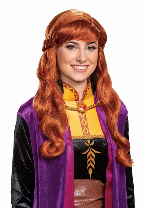 Adult Frozen 2 Anna Wig Disney Costume Accessories